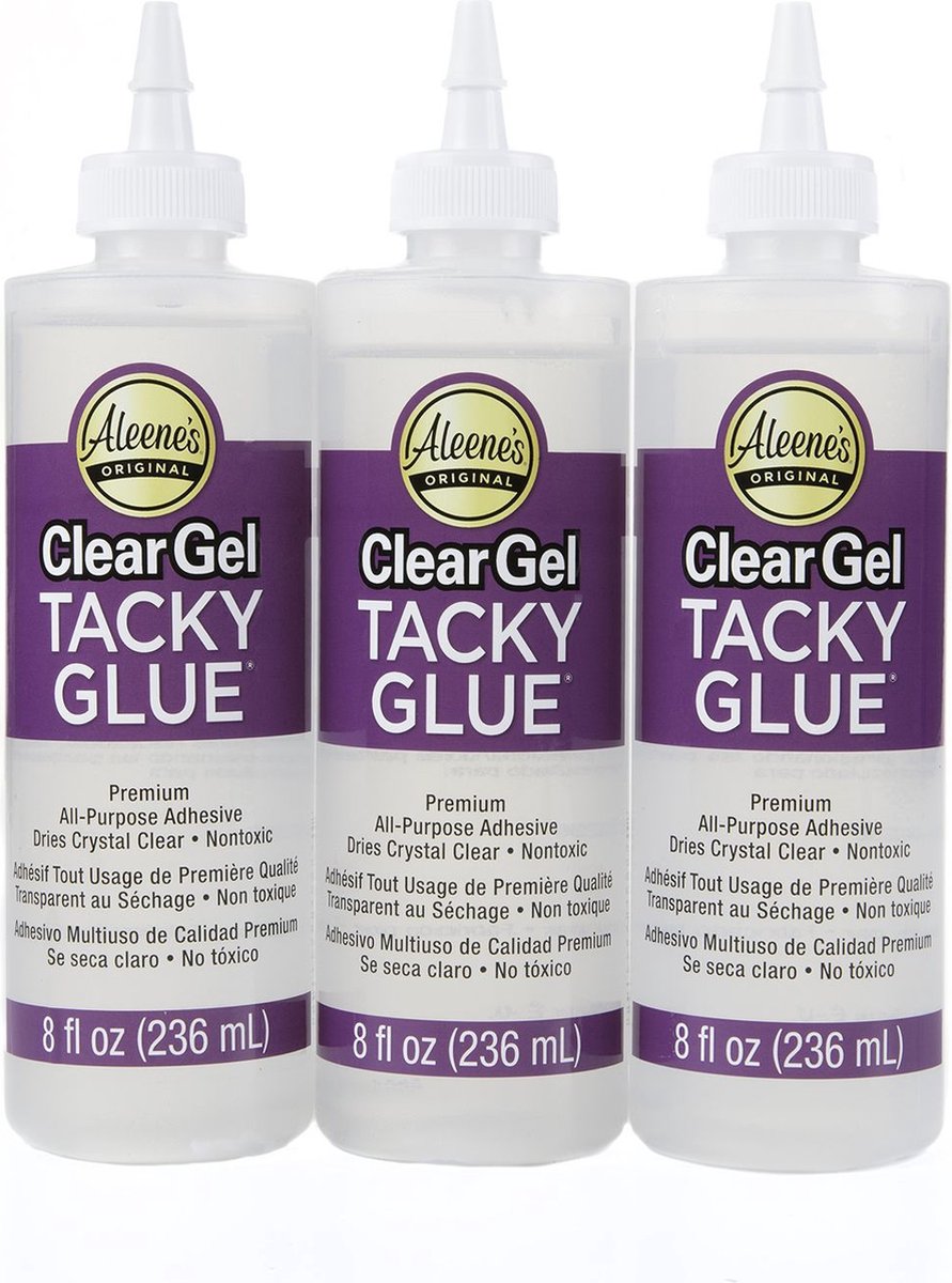 Aleenes Universeellijm - Tacky Glue - Clear Gel - 236ml 3 stuks